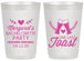Personalized Bachelorette 20 oz Frosted Cups - One Last Toast | 60147