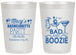 Personalized Bachelorette 20 oz Frosted Cups - Bad And Boozie | 60155