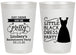 Personalized Bachelorette 20 oz Frosted Cups - Little Black Dress | 60164