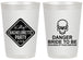 Personalized Bachelorette 20 oz Frosted Cups - Danger Bride To Be | 60165