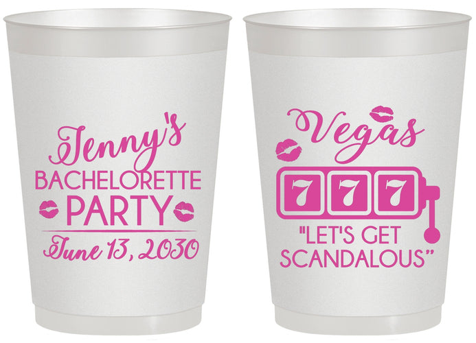 Personalized Bachelorette 20 oz Frosted Cups - Las Vegas | 60170