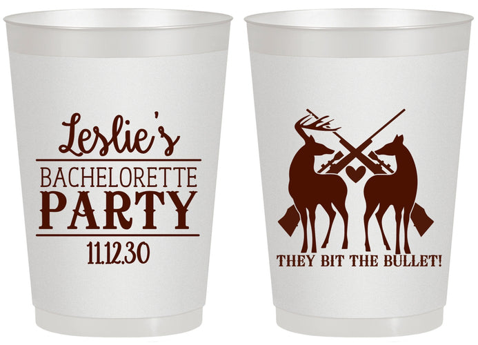 Personalized Bachelorette 20 oz Frosted Cups - Hunting | 60187