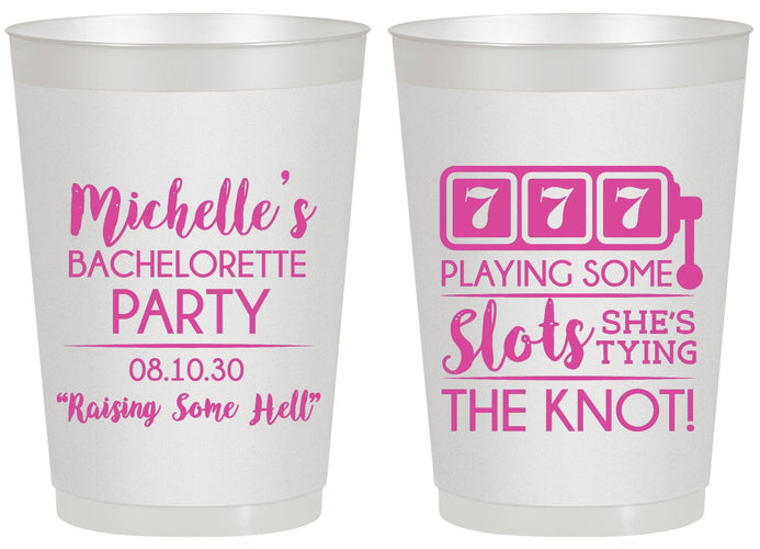 Personalized Bachelorette 20 oz Frosted Cups - Las Vegas | 60195