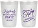 Personalized Bachelorette 20 oz Frosted Cups - Sip Happens | 60197