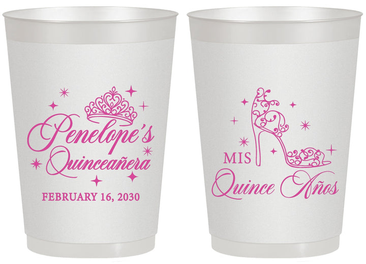Personalized Quinceanera 20 oz Frosted Cups - Mis Quince Anos | 70004