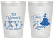 Personalized Quinceanera 20 oz Frosted Cups - Once Upon A Quince | 70011