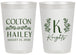 Personalized Wedding 20 oz Frosted Cups - Monogram | 800