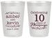 Personalized Anniversary 20 oz Frosted Cups - 10 Years Of Marriage | 80000