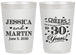 Personalized Anniversary 20 oz Frosted Cups - Cheers To 30 Years | 80003