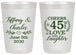 Personalized Anniversary 20 oz Frosted Cups - Cheers To 45 Years | 80006