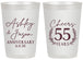 Personalized Anniversary 20 oz Frosted Cups - Cheers To 55 Years | 80008