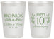 Personalized Anniversary 20 oz Frosted Cups - 10th Wedding | 80010