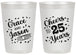 Personalized Anniversary 20 oz Frosted Cups - Cheers To 25 Years | 80012