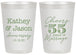 Personalized Anniversary 20 oz Frosted Cups - Cheers To 55 Years | 80018