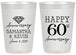 Personalized Anniversary 20 oz Frosted Cups - 60th Wedding | 80019