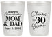 Personalized Anniversary 20 oz Frosted Cups - Cheers To 30 Years | 80023