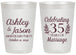 Personalized Anniversary 20 oz Frosted Cups - 35 Years Of Marriage | 80024