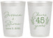 Personalized Anniversary 20 oz Frosted Cups - Cheers To 45 Years | 80026