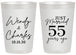 Personalized Anniversary 20 oz Frosted Cups - Just Married 55 Years Ago | 80028