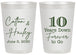 Personalized Anniversary 20 oz Frosted Cups - Just Married 10 Years Ago | 80030