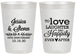 Personalized Anniversary 20 oz Frosted Cups - 40th Wedding | 80035