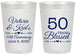 Personalized Anniversary 20 oz Frosted Cups - 50 Years Blessed | 80037