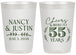 Personalized Anniversary 20 oz Frosted Cups - Cheers To 55 Years | 80038