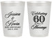 Personalized Anniversary 20 oz Frosted Cups - 60 Years Of Marriage | 80039