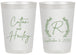 Personalized Wedding 20 oz Frosted Cups - Monogram | 803
