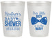 Personalized Baby Shower 20 oz Frosted Cups - Little Boy Is On The Way | 90005