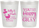 Personalized Baby Shower 20 oz Frosted Cups - You Make Me Happy | 90010