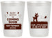 Personalized Baby Shower 20 oz Frosted Cups - Little Deer On The Way | 90011