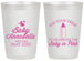 Personalized Baby Shower 20 oz Frosted Cups - Drink Baby In Pink | 90014