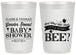 Personalized Baby Shower 20 oz Frosted Cups - Little Honey Bee | 90018