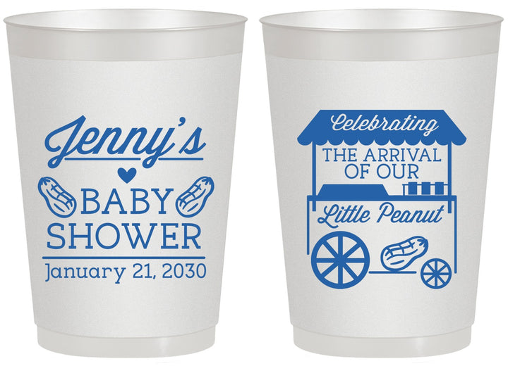 Personalized Baby Shower 20 oz Frosted Cups - Little Peanut | 90030