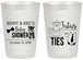 Personalized Baby Shower 20 oz Frosted Cups - Gender Reveal Tutus Or Ties | 90033