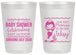 Personalized Baby Shower 20 oz Frosted Cups - Mermaid On Her Way | 90046