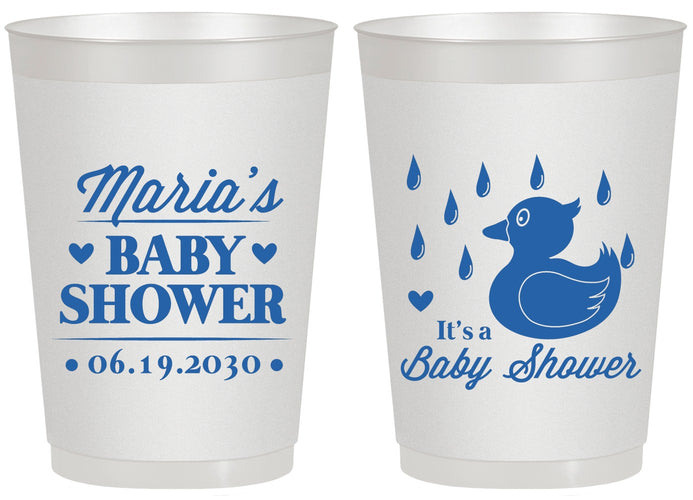 Personalized Baby Shower 20 oz Frosted Cups - Duckling | 90047