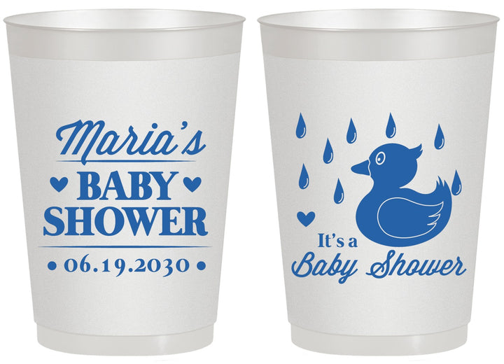 Personalized Baby Shower 20 oz Frosted Cups - Duckling | 90047