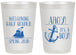 Personalized Baby Shower 20 oz Frosted Cups - Nautical Ahoy It’s A Boy | 90055