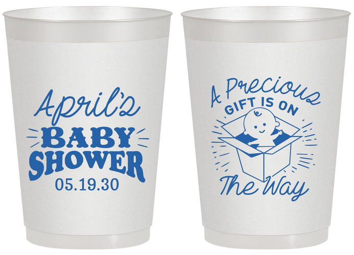 Personalized Baby Shower 20 oz Frosted Cups - Precious Gift | 90057
