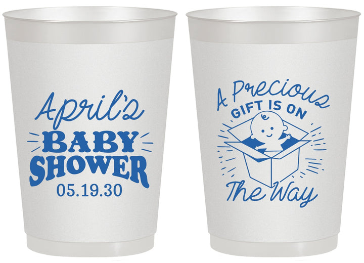 Personalized Baby Shower 20 oz Frosted Cups - Precious Gift | 90057