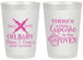 Personalized Baby Shower 20 oz Frosted Cups - Cupcake In The Oven | 90059