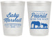 Personalized Baby Shower 20 oz Frosted Cups - Peanut On The Way | 90062