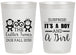 Personalized Baby Shower 20 oz Frosted Cups - Gender Reveal Boy Or Girl | 90063