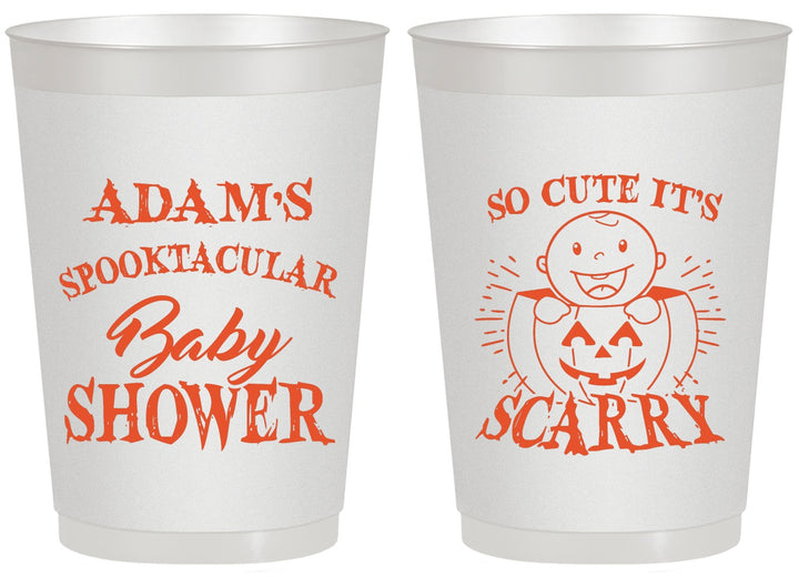 Personalized Baby Shower 20 oz Frosted Cups - So Cute Halloween | 90088