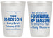 Personalized Baby Shower 20 oz Frosted Cups - Football | 90091