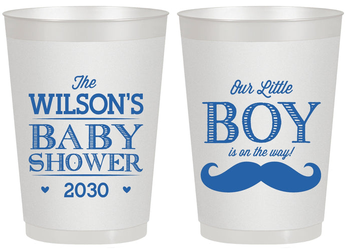 Personalized Baby Shower 20 oz Frosted Cups - Little Boy | 90092