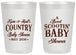 Personalized Baby Shower 20 oz Frosted Cups - Boot Scootin | 90100