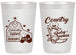 Personalized Baby Shower 20 oz Frosted Cups - Farm Tractor Country | 90102